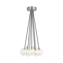 Load image into Gallery viewer, Gambit Multi Light Chandelier in Satin Nickel (7-Light).
