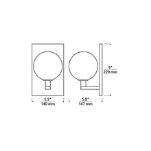 Load image into Gallery viewer, Gambit Wall Light - line drawing.
