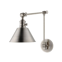 Load image into Gallery viewer, Garden City Wall Light in Vertical/Antique Nickel/Antique Nickel.

