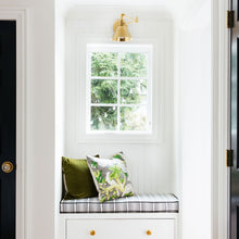 Load image into Gallery viewer, Garden City Wall Light in living room.
