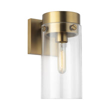 Load image into Gallery viewer, Garrett Bath Wall Light in Burnished Brass.
