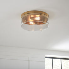 Load image into Gallery viewer, Garrett Flush Mount Ceiling Light Detail.

