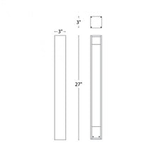 Load image into Gallery viewer, Gate Outdoor LED Path Light - line drawing.
