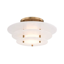 Load image into Gallery viewer, Gatsby LED Flush Mount Ceiling Light in Large.
