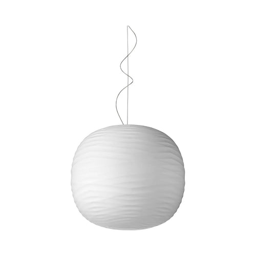 Gem Pendant Light in White.