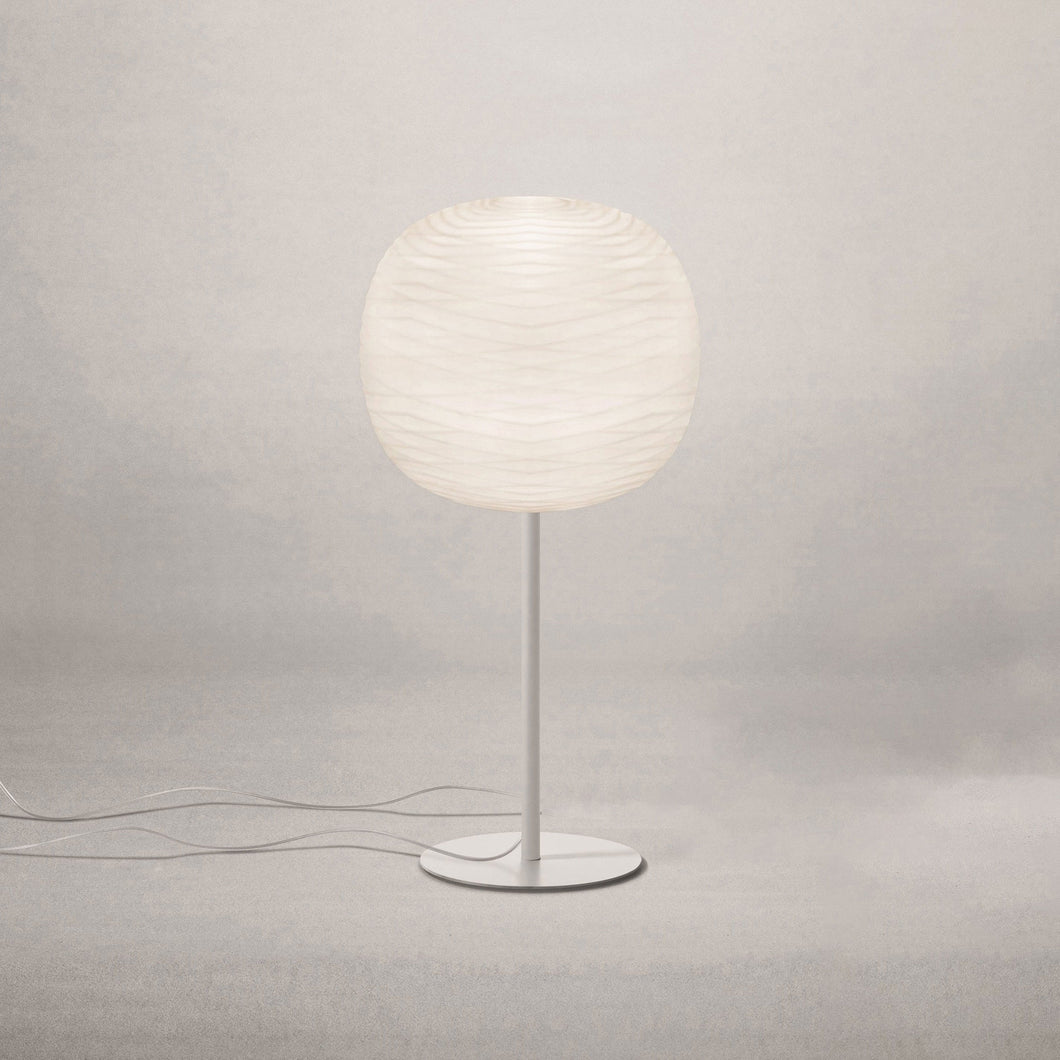 Gem Table Lamp in White/Tall.