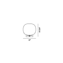 Load image into Gallery viewer, Gem Table Lamp - line drawing.
