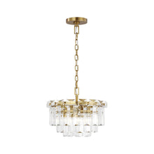 Load image into Gallery viewer, Arden Chandelier in Burnished Brass (Small).
