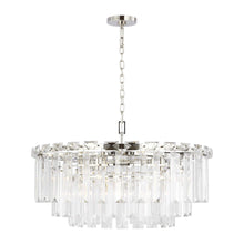 Load image into Gallery viewer, Arden Chandelier in Polished Nickel (Large).

