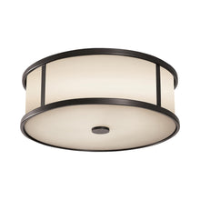Load image into Gallery viewer, Dakota Flush Mount Ceiling Light in White Opal Etched Glass.
