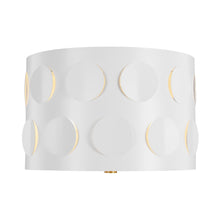 Load image into Gallery viewer, Dottie Flush Mount Ceiling Light in Burnished Brass (Small).
