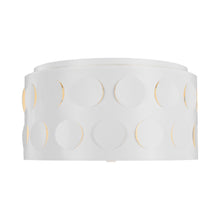 Load image into Gallery viewer, Dottie Flush Mount Ceiling Light in Matte White (Medium).
