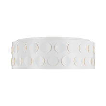 Load image into Gallery viewer, Dottie Flush Mount Ceiling Light in Matte White (Large).
