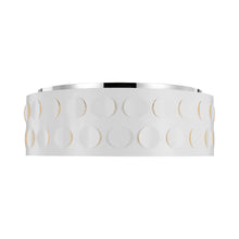 Load image into Gallery viewer, Dottie Flush Mount Ceiling Light in Polished Nickel (Large).
