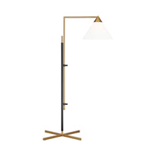 Load image into Gallery viewer, Franklin LED Floor Lamp in Burnished Brass with Deep. Bronze
