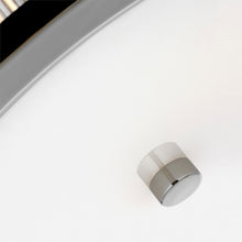 Load image into Gallery viewer, Geneva Ribbed Glass Flush Mount Ceiling Light in Detail.
