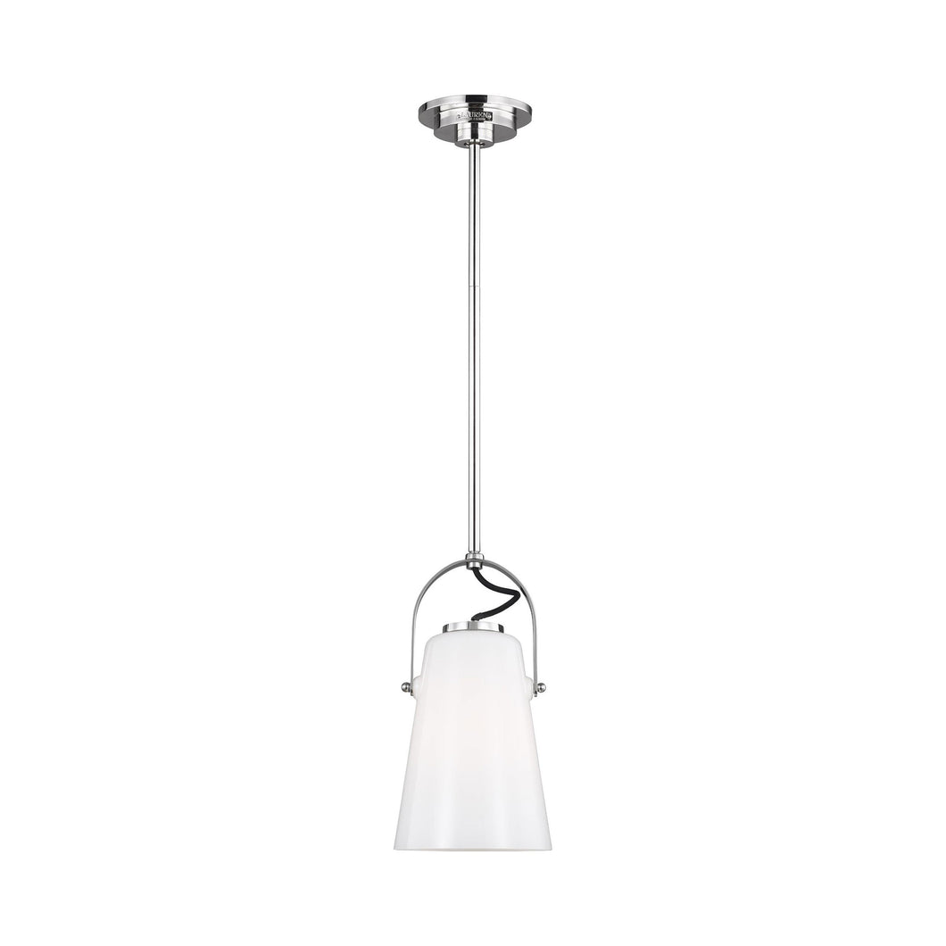 Hazel Pendant Light in Mini/Polished Nickel.