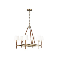 Load image into Gallery viewer, Katie Chandelier in Time Worn Brass (Medium).

