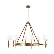 Load image into Gallery viewer, Katie Chandelier in Time Worn Brass (Large).
