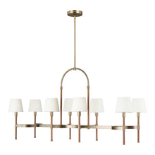 Load image into Gallery viewer, Katie Linear Chandelier in Time Worn Brass.
