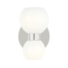 Load image into Gallery viewer, Londyn LED Wall Light in Polished Nickel.
