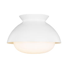 Load image into Gallery viewer, Lucerne Flush Mount Ceiling Light in Matte White.
