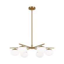 Load image into Gallery viewer, Lune LED Chandelier in Detail.
