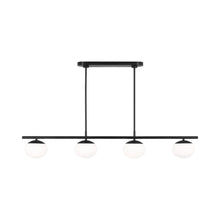 Load image into Gallery viewer, Lune LED Linear Chandelier in Aged Iron (6-Light).
