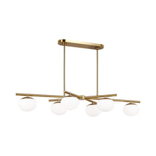 Load image into Gallery viewer, Lune LED Linear Chandelier in Detail.
