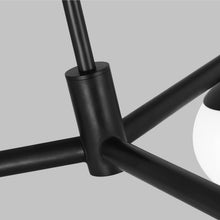 Load image into Gallery viewer, Lune LED Semi Flush Mount Ceiling Light in Detail.
