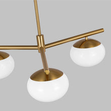 Load image into Gallery viewer, Lune LED Semi Flush Mount Ceiling Light in Detail.
