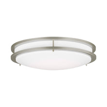 Load image into Gallery viewer, Mahone LED Flush Mount Ceiling Light in Painted Brushed Nickel (Round/Large).
