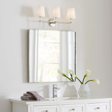 Load image into Gallery viewer, Monroe Bath Vanity Light in bathroom.
