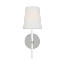 Load image into Gallery viewer, Monroe Bath Wall Light in Polished Nickel/White
