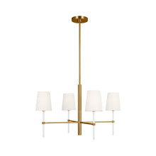 Load image into Gallery viewer, Monroe Chandelier in Burnished Brass (Small).
