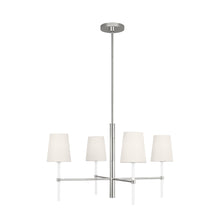 Load image into Gallery viewer, Monroe Chandelier in Polished Nickel (Small).
