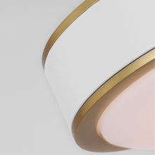 Load image into Gallery viewer, Monroe LED Flush Mount Ceiling Light in Detail.
