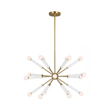 Load image into Gallery viewer, Monroe Sputnik Chandelier in Burnished Brass (18-Light).
