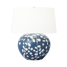 Load image into Gallery viewer, Nan LED Table Lamp in Semi Matte Navy Blue.
