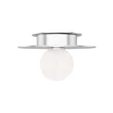 Load image into Gallery viewer, Nodes Flush Mount Ceiling Light in Polished Nickel (Small).
