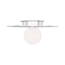 Load image into Gallery viewer, Nodes Flush Mount Ceiling Light in Polished Nickel (Medium).
