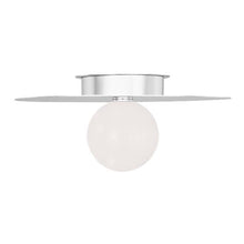 Load image into Gallery viewer, Nodes Flush Mount Ceiling Light in Polished Nickel (Large).
