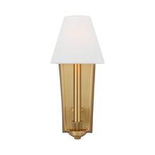 Load image into Gallery viewer, Paisley Bath Wall Light in Burnished Brass (1-Light/Tall).
