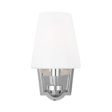 Load image into Gallery viewer, Paisley Bath Wall Light in Polished Nickel (1-Light/Short).
