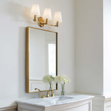 Load image into Gallery viewer, Paisley Bath Wall Light in bathroom.
