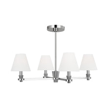 Load image into Gallery viewer, Paisley Chandelier in Polished Nickel (Medium).
