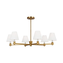 Load image into Gallery viewer, Paisley Chandelier in Burnished Brass (Large).
