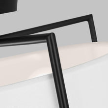 Load image into Gallery viewer, Perno Midcentury Semi Flush Mount Ceiling Light in Detail.
