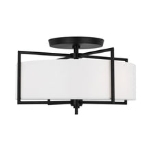 Load image into Gallery viewer, Perno Midcentury Semi Flush Mount Ceiling Light in Detail.

