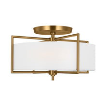 Load image into Gallery viewer, Perno Midcentury Semi Flush Mount Ceiling Light in Detail.
